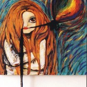 34- Dilek Canan OMAÇ-Munch Kızı -50 x 50 cm-TÜAB