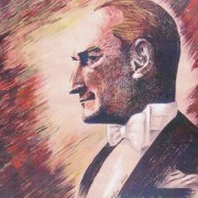 5- Ayfer ASLANARGUN- Atatürk- 50 x 50 cm -Guaj